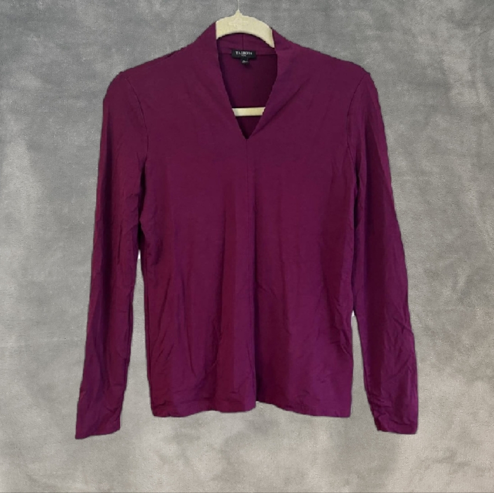 Eggplant V-Neck Blouse - Talbots